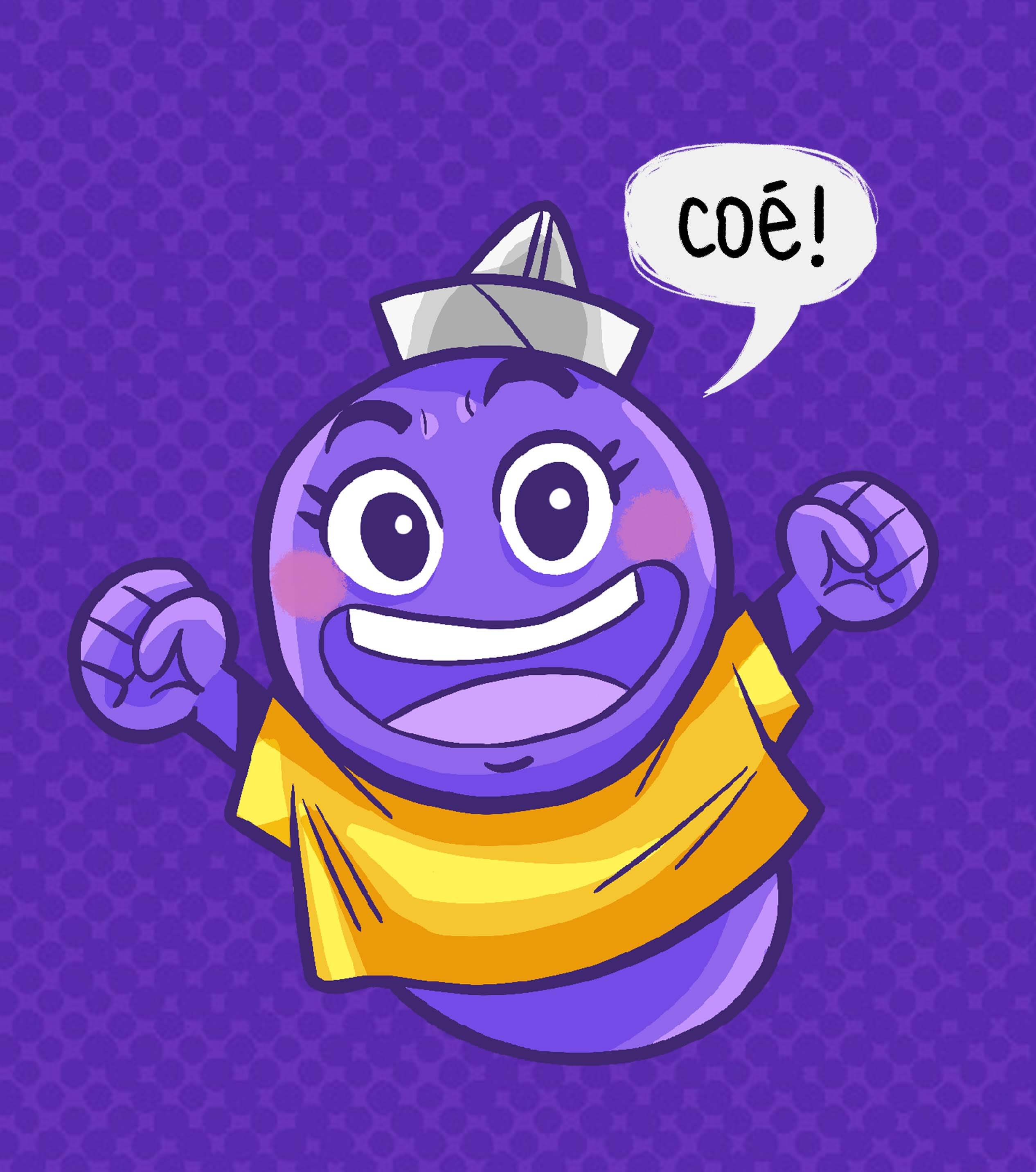 Conheça nosso Mascote O Cosminho é uma criatura interdimensional, capaz de transformar seu corpo em infinitas formas. Ele veio de um planeta muito distante chamado Questo e sua missão aqui na terra é te auxiliar em sua jornada criativa.